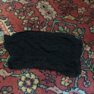 Black lace bandeau